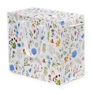 Laundry Storage Zip Up Bag Laundry Printed - Nectar Meadows