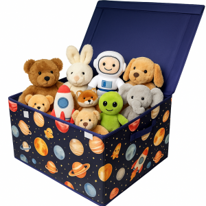 Space Storage Box with Lid – Collapsible Home Storage Chest