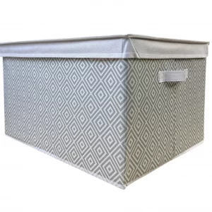 Diamonds Storage Box with Lid – Collapsible Home Storage Chest