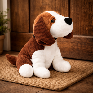 Beagle Dog Design Novelty Doorstop - Brown