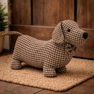 Dachshund Dog Design Novelty Doorstop - Brown