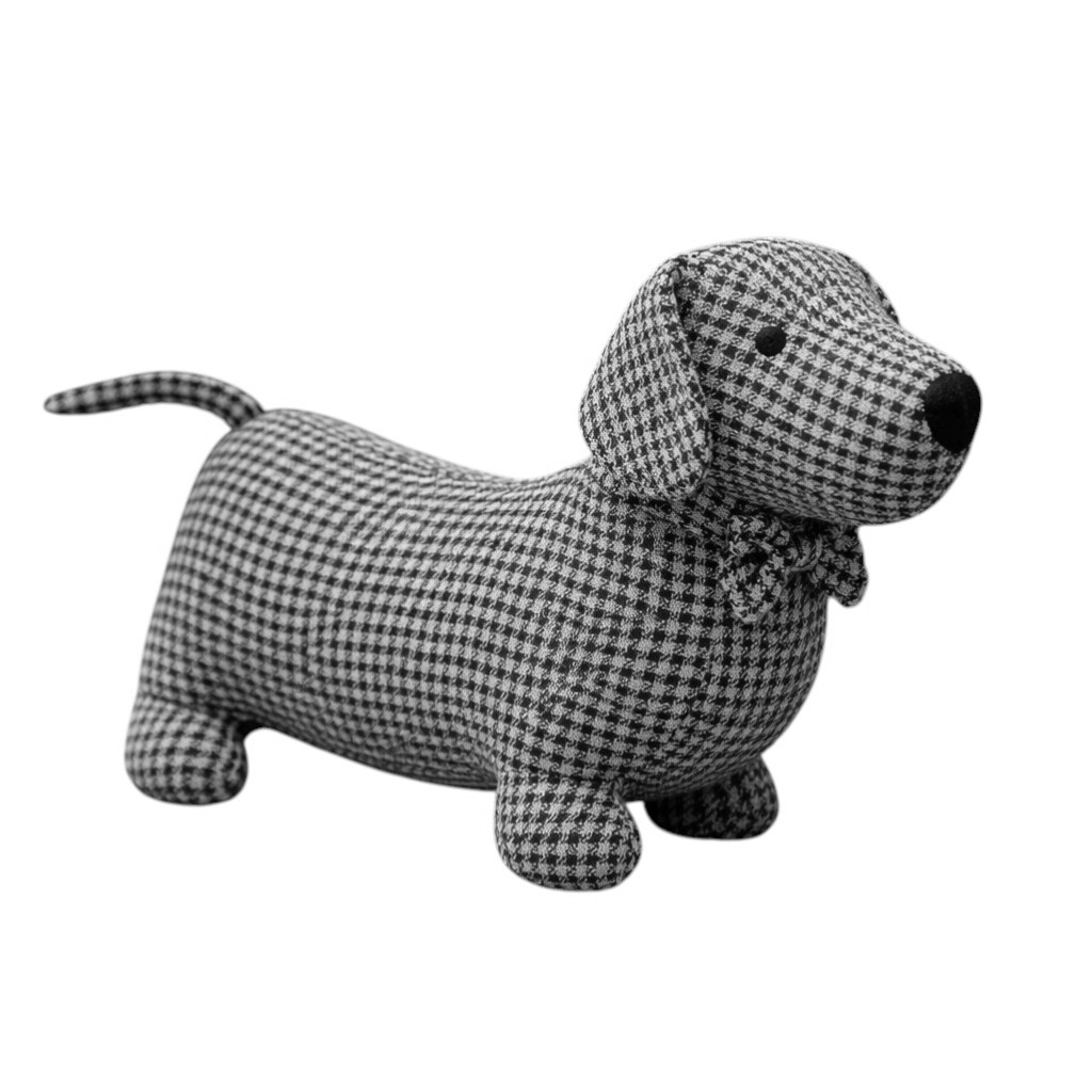 doorstopdogdashundgreytweed1555 - Butterflygifts Ltd