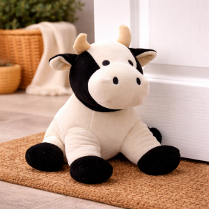 Cow Weighted Design Novelty Doorstop - Black & White