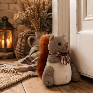 Woodland Red Squirrel Design Novelty Doorstop