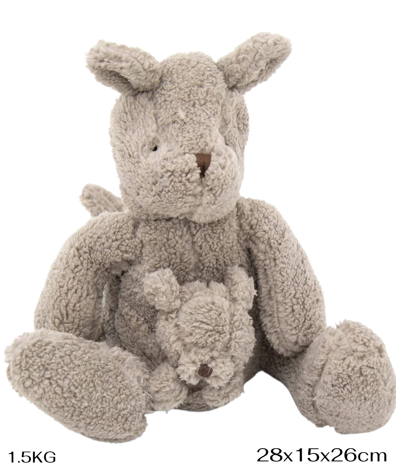 doorstopkangaroogreydim 1 - Butterflygifts Ltd